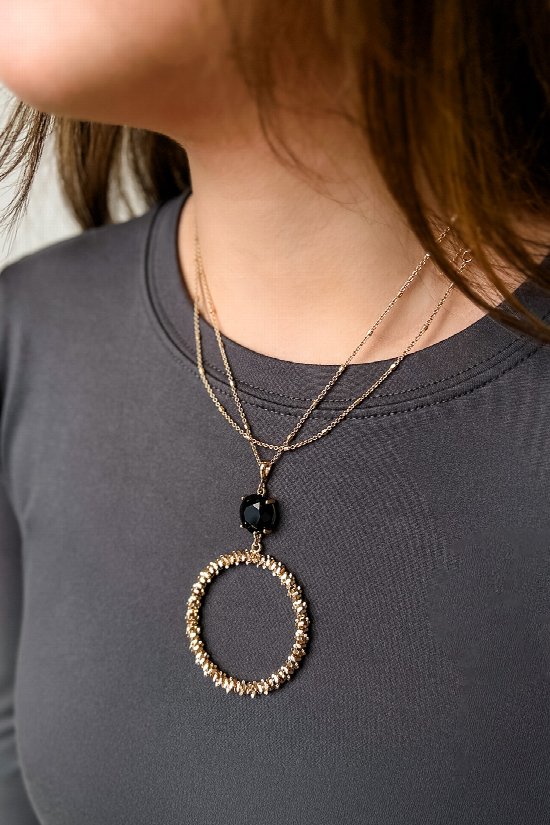 Starlit Circle Necklace