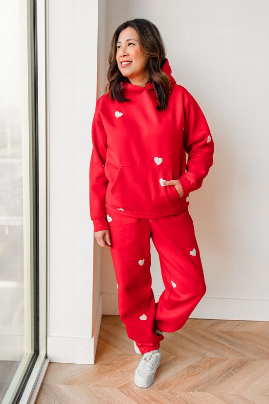 All Over Heart Core Hoodie