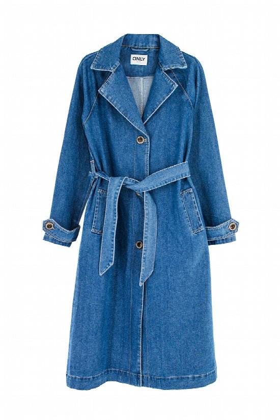Aveline Denim Trench Coat