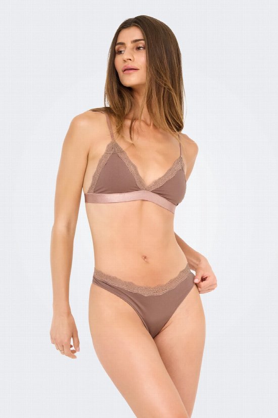 Bare Essentials 2 Pack Lace Thong 2