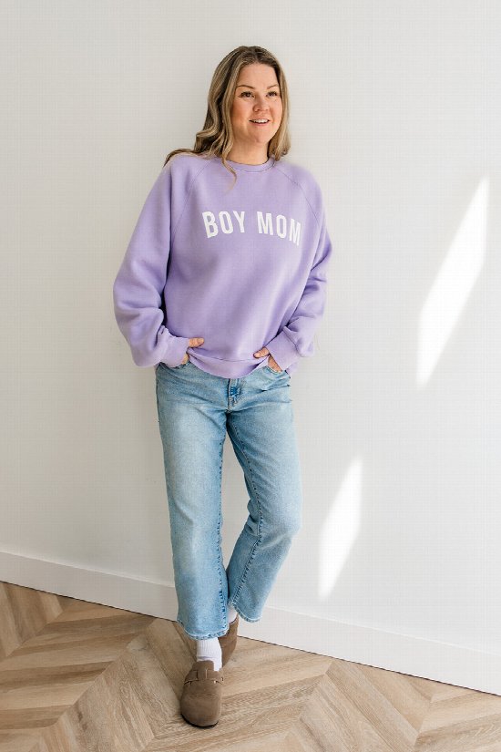 Boy Mom Crew Sweatshirt