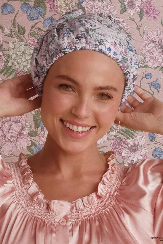 Bridgerton Lined Shower Cap 2
