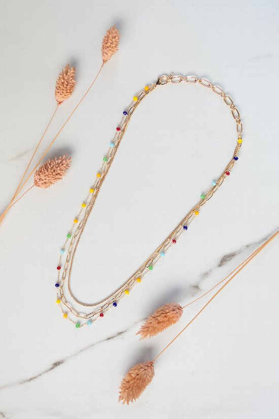 Cascade Beaded Necklace