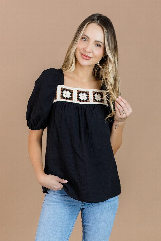 Cassidy Crochet Top