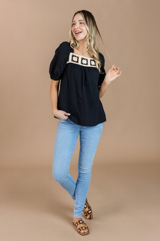 Cassidy Crochet Top