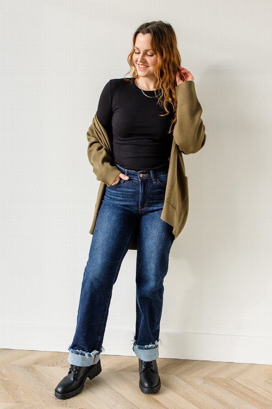 Classic Ribbed Long Sleeve Top