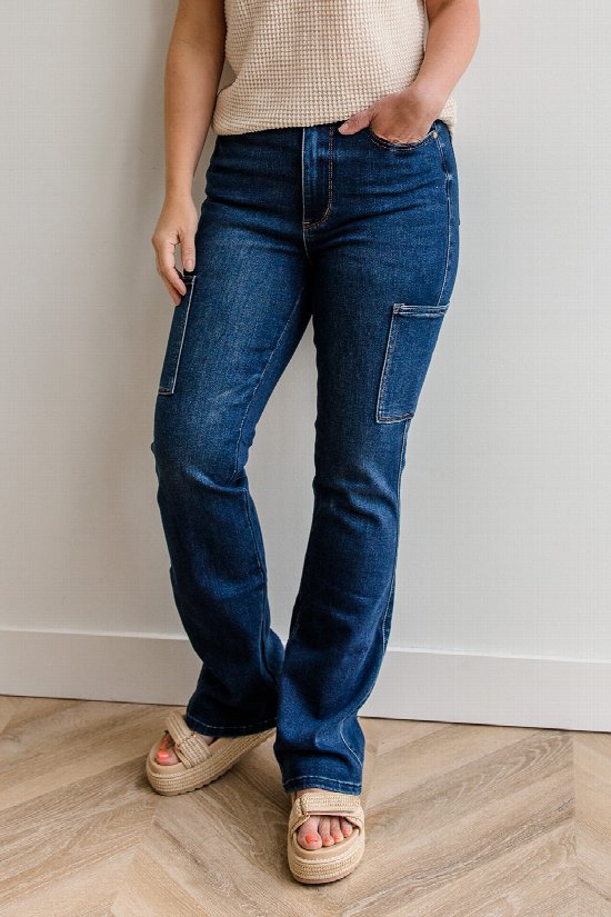 Colette Cargo Bootcut Jeans