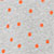 Grey & Red Dots