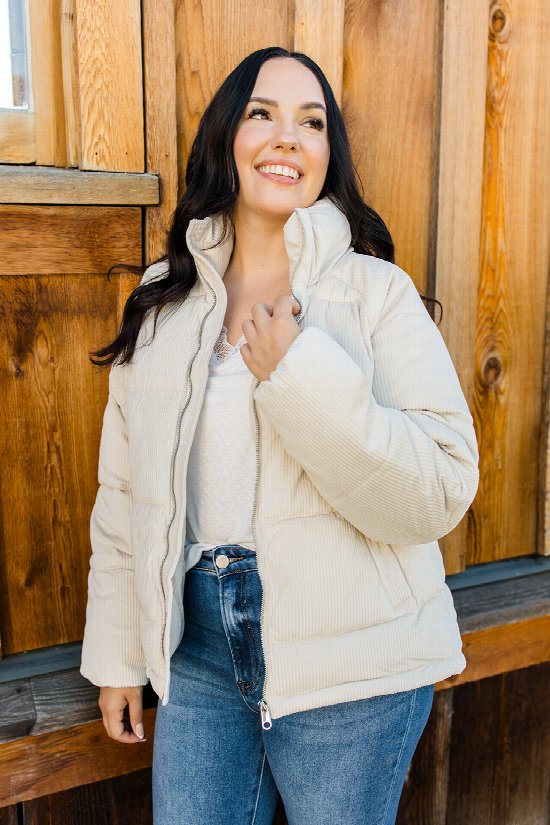 Corduroy Cozy Bomber Jacket