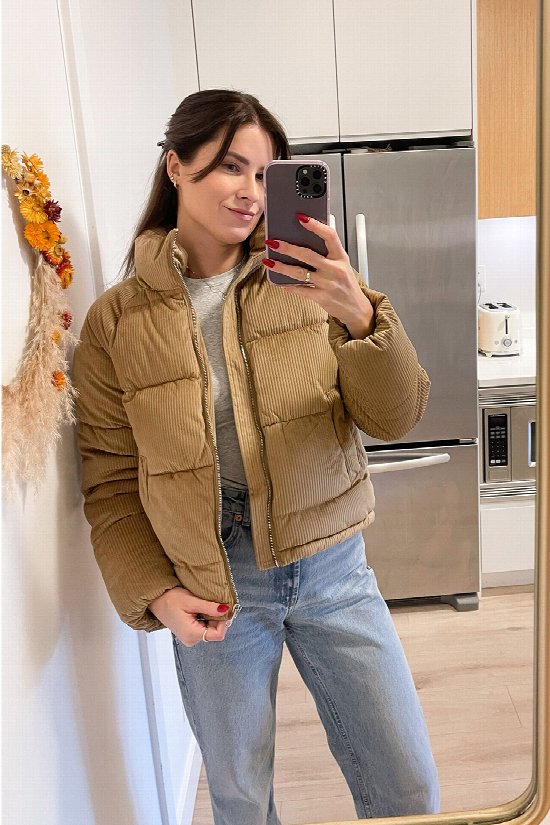Corduroy Cozy Bomber Jacket