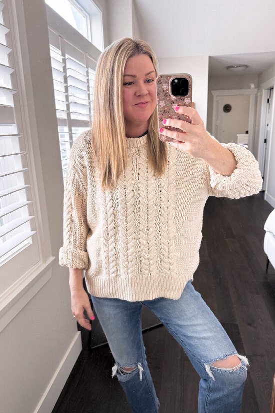 Courtney Cable Knit Sweater 2