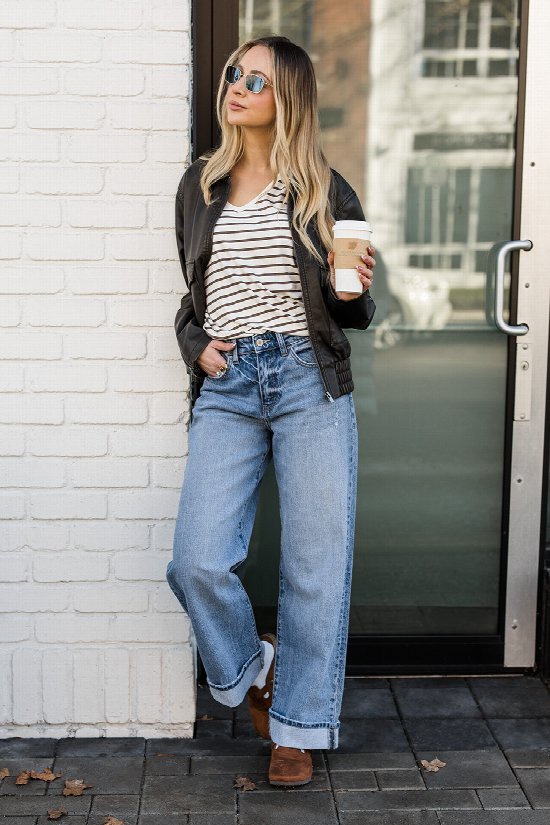 Cuff It Up Wide Leg Jeans 2