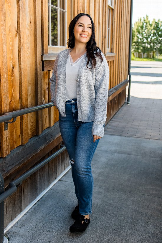 Easy Fit Button Cardigan