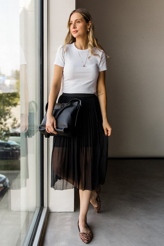 Ember Mesh Midi Skirt