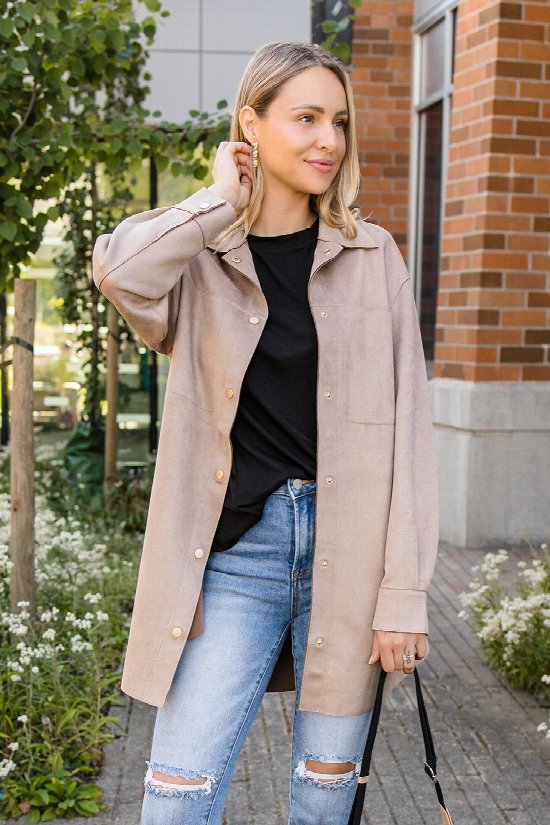 Emmeline Faux Suede Jacket