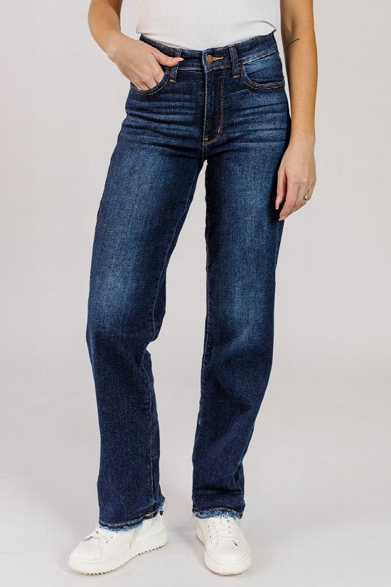 Frankie Fray Straight Jeans
