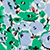 Green & Blue Floral