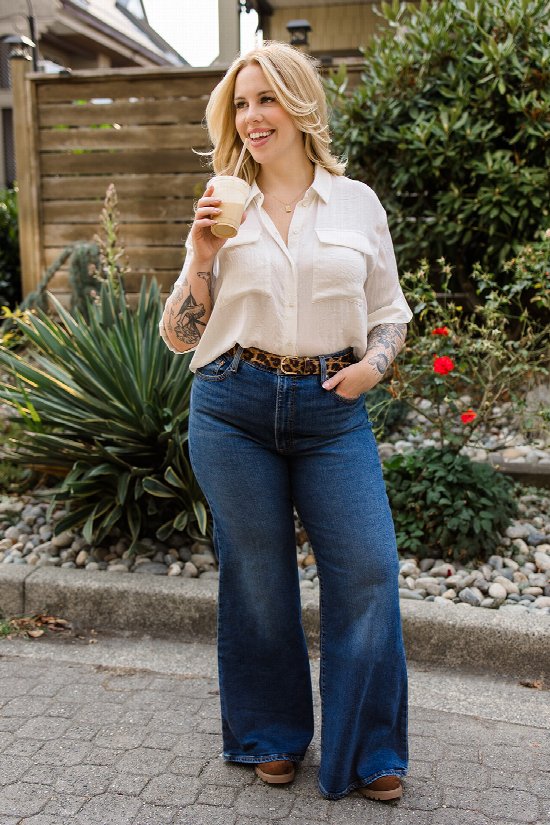 Happy Place Cuffed Shirt 2