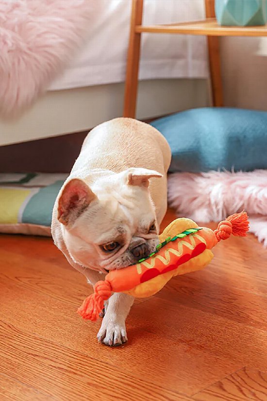 Hot Dog Rope Toy