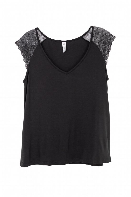 Lace & Grace Cap Sleeve Tee