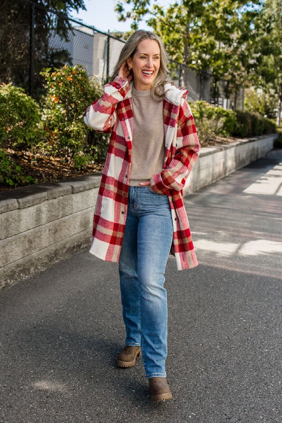 Lakeside Plaid Coatigan 2