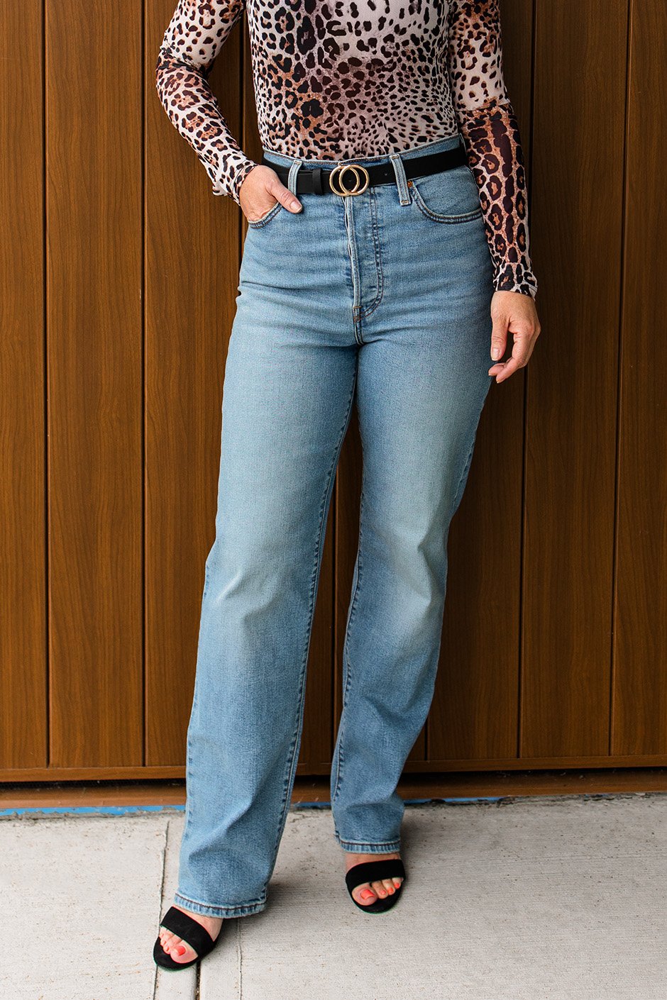 LEVI'S Ribcage Straight Full Length Jeans