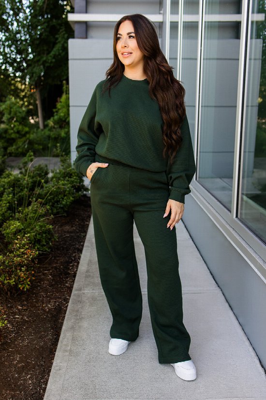 Lounger Waffle Wide Leg Pants
