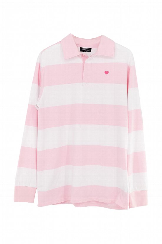 Love Heart Stripe Rugby Shirt Love Heart Stripe Rugby Shirt
