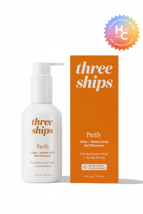 Three Ships Purify Aloe + Amino Acid Cleanser