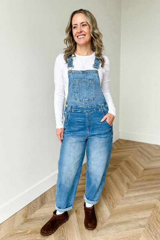 Roll With It Barrel Overalls 2