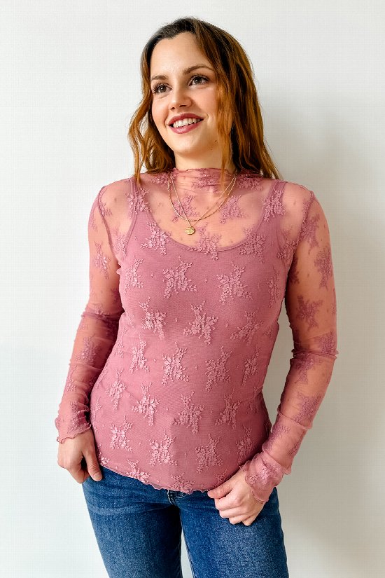 Serena Lace Long Sleeve Top 2