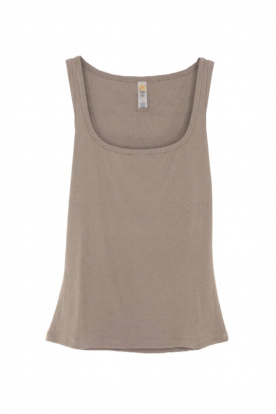 Simple Square Neck Ribbed Tank Simple Square Neck Ribbed Tank