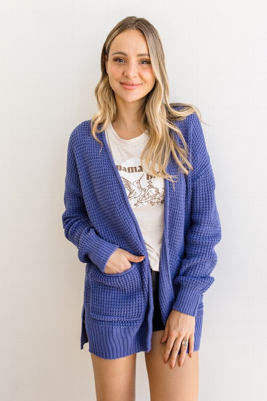 Sweet as Syrup Waffle Cardigan