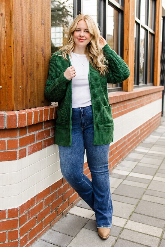 Sweet as Syrup Waffle Cardigan 2
