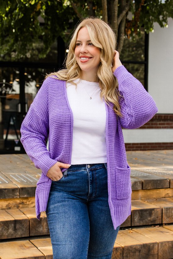 Sweet as Syrup Waffle Cardigan