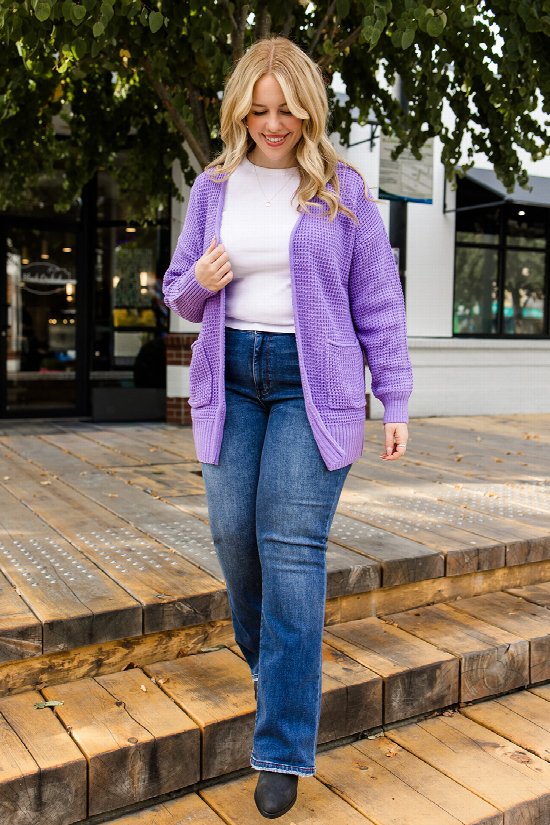 Sweet as Syrup Waffle Cardigan