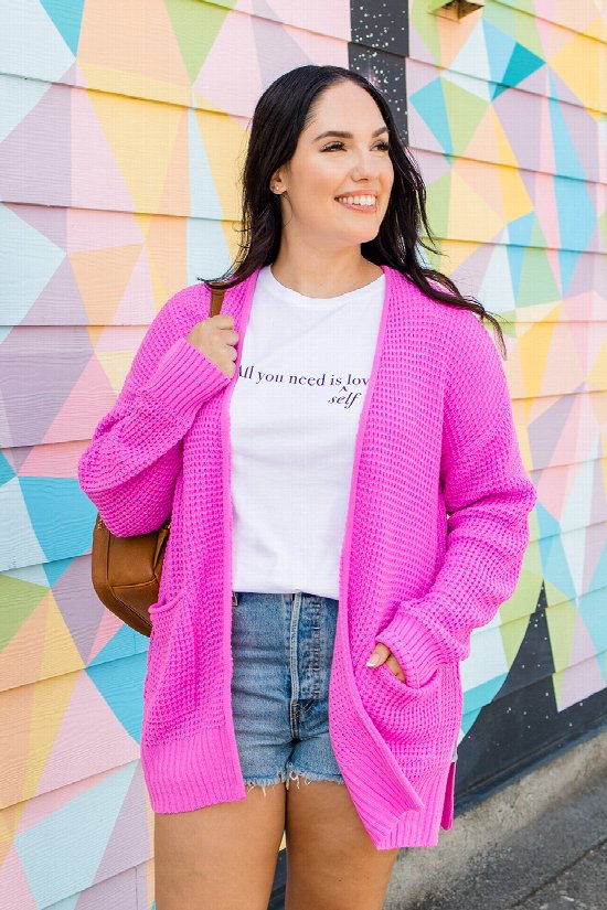 Sweet as Syrup Waffle Cardigan