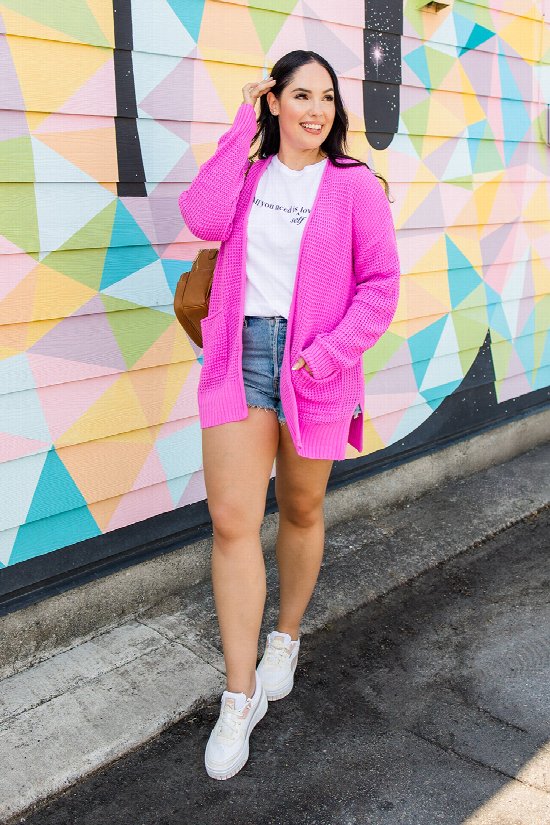 Sweet as Syrup Waffle Cardigan