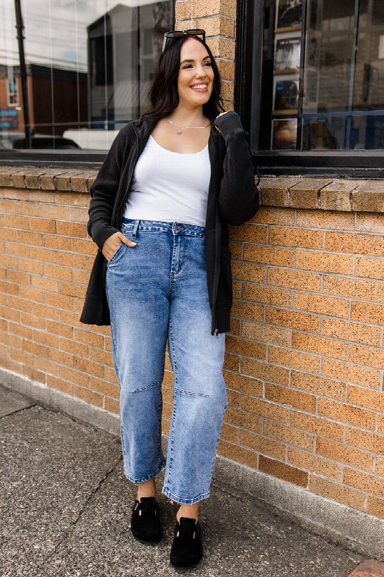 Take Your Time Barrel Jeans 2
