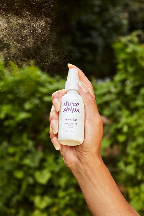 Three Ships Awake Rose Hydrosol Toner