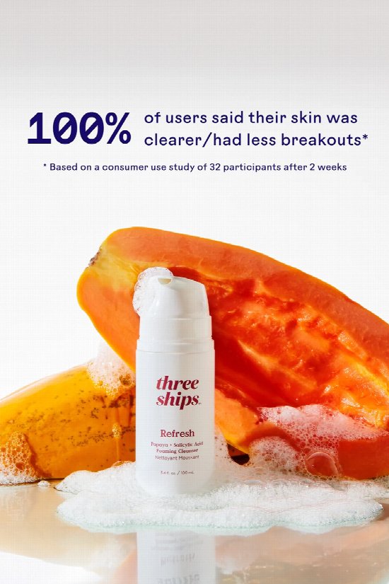 Three Ships Refresh Papaya + Salicylic Acid Cleanser