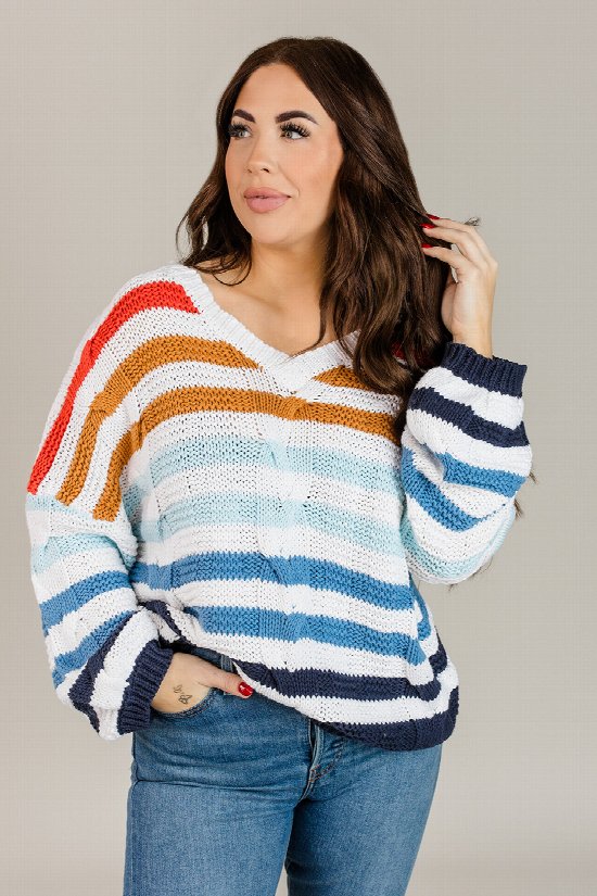 Weekend Striped Sweater