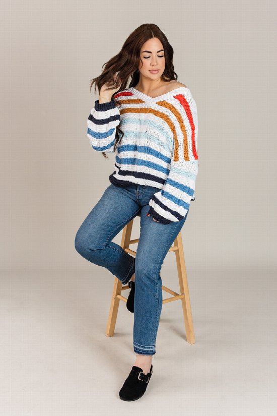 Weekend Striped Sweater