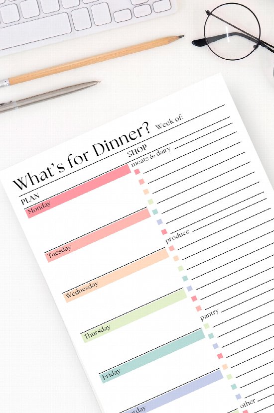 What's for Dinner Notepad