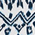 White & Navy Print